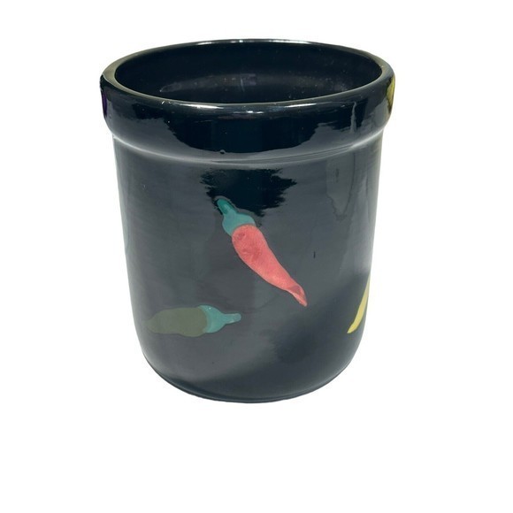 Style Eyes By Baum Bros Chili Pepper Kitchen Tool Organizer Caddy Canister - Picture 1 of 7